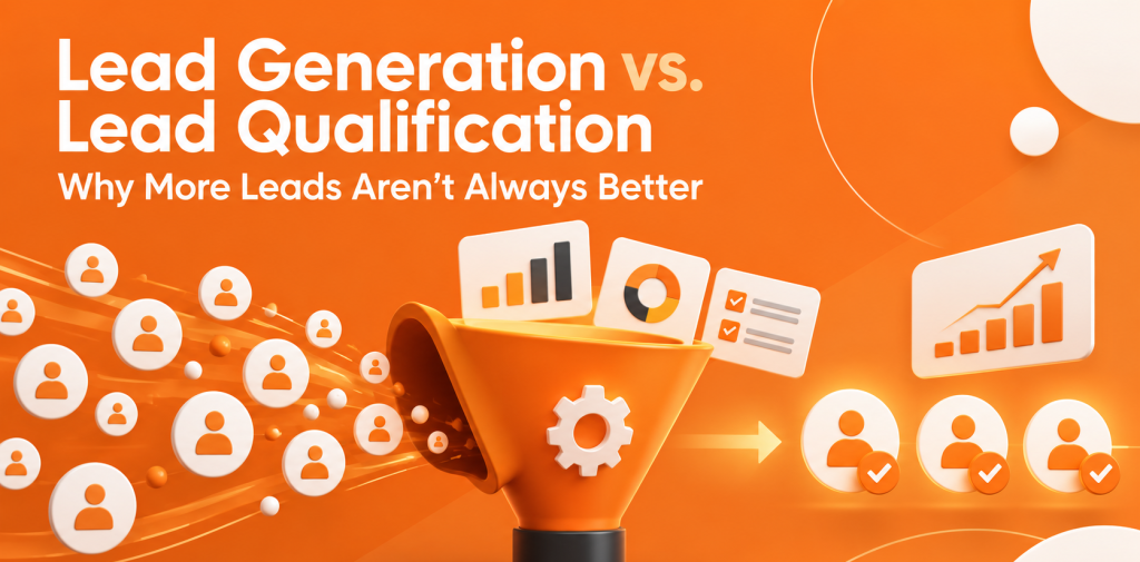 Lead generation and lead qualification strategy showing how businesses identify higher-quality sales opportunities